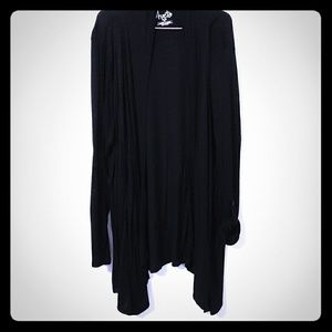 Black long cardigan